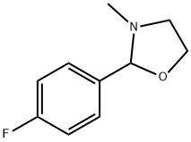 2-(p-Fluorophenyl)-3-methyloxazolidine Struktur