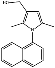 1H-PYRROLE-3-METHANOL, 2,5-DIMETHYL-1-(1-NAPHTHALENYL)- Struktur