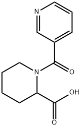 1-(3-Pyridinylcarbonyl)-2-piperidine-carboxylic acid Struktur