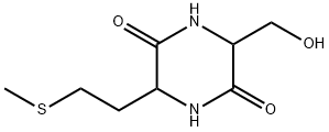 2,5-Piperazinedione, 3-(hydroxymethyl)-6-[2-(methylthio)ethyl]- (9CI) Struktur