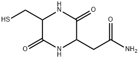 2-Piperazineacetamide, 5-(mercaptomethyl)-3,6-dioxo- (9CI) Struktur