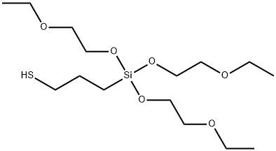 3-[tris(2-ethoxyethoxy)silyl]propanethiol Struktur