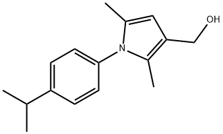 1H-PYRROLE-3-METHANOL, 2,5-DIMETHYL-1-[4-(1-METHYLETHYL)PHENYL]- Struktur