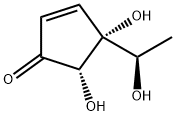 2-Cyclopenten-1-one, 4,5-dihydroxy-4-[(1R)-1-hydroxyethyl]-, (4R,5S)- (9CI) Struktur