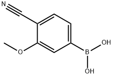 Boronic acid, (4-cyano-3-methoxyphenyl)- (9CI) Struktur