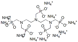 decaammonium [[bis[2-[bis(phosphonatomethyl)amino]ethyl]amino]methyl]phosphonate Struktur