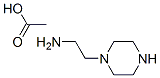 piperazine-1-ethylamine monoacetate Struktur