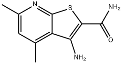 3-氨基-4,6-二甲基噻吩[2,3-B]吡啶-2-甲酰胺, 67795-42-0, 結(jié)構(gòu)式