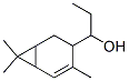 alpha-ethyl-4,7,7-trimethylbicyclo[4.1.0]hept-4-ene-3-methanol Struktur