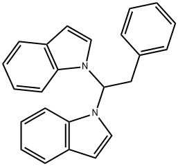 1,1'-(2-phenylethylidene)bis(1H-indole) Struktur