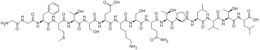 GLY-GLY-PHE-MET-THR-SER-GLU-LYS-SER-GLN-THR-PRO-LEU-VAL-THR-LEU Struktur