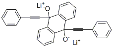 Dilithium[9,10-dihydro-9,10-bis(phenylethynyl)anthracene]-9,10-diolate Struktur