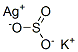 potassium silver(1+) sulphite Struktur