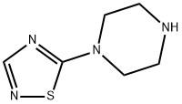 Piperazine, 1-(1,2,4-thiadiazol-5-yl)- (9CI) Struktur