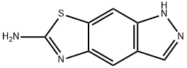 1H-Pyrazolo[4,3-f]benzothiazol-6-amine(9CI) Struktur