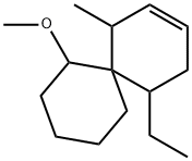 Spiro[5.5]undec-2-ene, 5-ethyl-7-methoxy-1-methyl- (9CI) Struktur