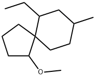 Spiro[4.5]decane, 6-ethyl-1-methoxy-8-methyl- (9CI) Struktur