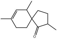 Spiro[4.5]dec-7-en-1-one, 2,6,8-trimethyl- (9CI) Struktur