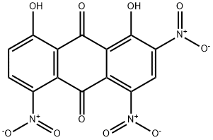 1,8-dihydroxy-2,4,5-trinitroanthraquinone Struktur