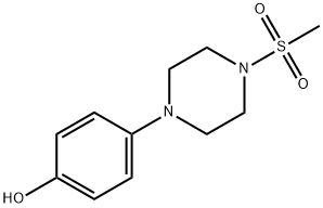 4-(4-(Methylsulfonyl)piperazin-1-yl)phenol Struktur