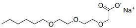 [2-[2-(Hexyloxy)ethoxy]ethoxy]acetic acid sodium salt Struktur