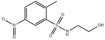 N-(2-hydroxyethyl)-4-nitrotoluene-2-sulphonamide Struktur