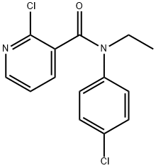 N3-(4-CHLOROPHENYL)-N3-ETHYL-2-CHLORONICOTINAMIDE Struktur