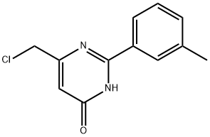 6-(CHLOROMETHYL)-2-(3-METHYLPHENYL)PYRIMIDIN-4-OL