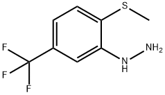 1-[2-(METHYLTHIO)-5-(TRIFLUOROMETHYL)PHENYL!HYDRAZINE, TECH Struktur