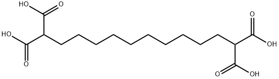 dodecane-1,1,12,12-tetracarboxylic acid Struktur