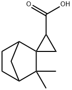 Spiro[bicyclo[2.2.1]heptane-2,1-cyclopropane]-2-carboxylic acid, 3,3-dimethyl- (9CI) Struktur