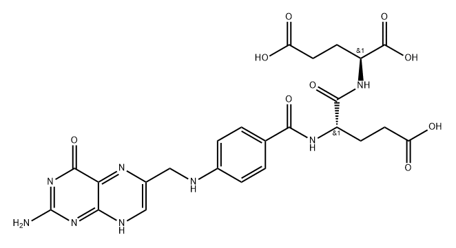 folate monoglutamate Struktur