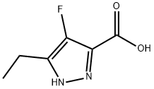 1H-Pyrazole-3-carboxylicacid,5-ethyl-4-fluoro-(9CI) Struktur