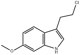 1H-INDOLE,3-(2-CHLOROETHYL)-6-METHOXY- Struktur