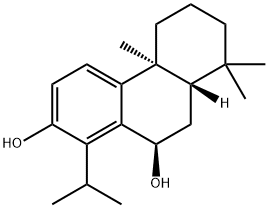 2,10-Phenanthrenediol, 4b,5,6,7,8,8a,9,10-octahydro-4b,8,8-trimethyl-1-(1-methylethyl)-, (4bS,8aS,10R)- Struktur