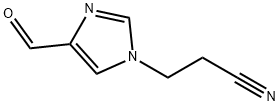 1H-Imidazole-1-propanenitrile, 4-formyl- (9CI) Struktur