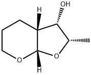 4H-Furo[2,3-b]pyran-3-ol, hexahydro-2-methyl-, (2S,3S,3aR,7aS)- (9CI) Struktur