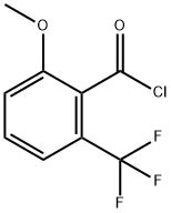 2-METHOXY-6-(TRIFLUOROMETHYL)BENZOYL CHLORIDE Struktur