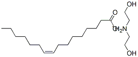 bis(2-hydroxyethyl)ammonium (Z)-hexadec-9-enoate Struktur