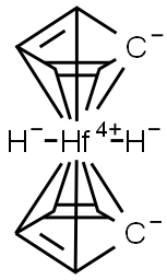 BIS(CYCLOPENTADIENYL)HAFNIUM DIHYDRIDE Struktur