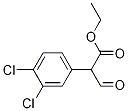 Benzeneacetic acid, 3,4-dichloro-.alpha.-forMyl-, ethyl ester Struktur