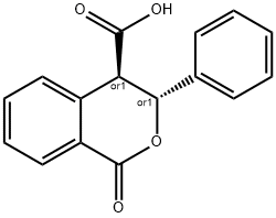 1-OXO-3-PHENYL-3,4-DIHYDRO-1H-ISOCHROMENE-4-CARBOXYLIC ACID Struktur