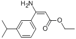 3-AMINO-3-(3-ISOPROPYLPHENYL)-2-PROPENOIC ACID ETHYL ESTER Struktur