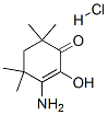 3-amino-2-hydroxy-4,4,6,6-tetramethylcyclohex-2-en-1-one hydrochloride Struktur