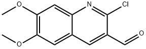 2-CHLORO-6,7-DIMETHOXY-QUINOLINE-3-CARBALDEHYDE Struktur