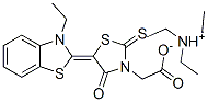 Triethylammonium-5-(3-ethylbenzothiazol-2(3H)-yliden)-4-oxo-2-thioxothiazolidin-3-acetat