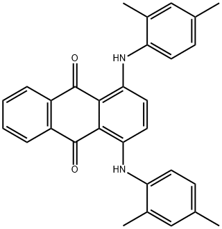 1,4-bis[(2,4-dimethylphenyl)amino]anthraquinone Struktur