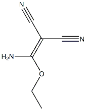 2-(amino-ethoxy-methylidene)propanedinitrile Struktur