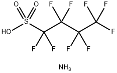 ammonium 1,1,2,2,3,3,4,4,4-nonafluorobutane-1-sulphonate Struktur