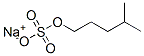 sodium 4-methylpentyl sulphate Struktur